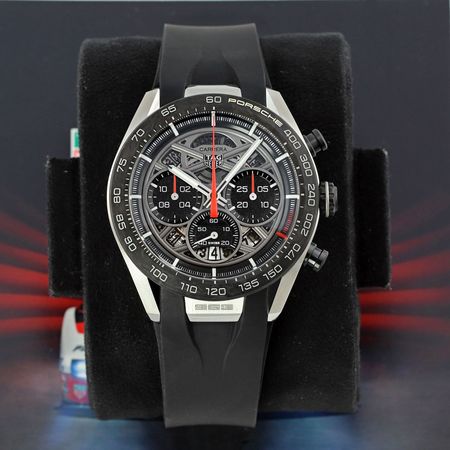 Pre-owned Tag Heuer Carrera Chronograph x Porsche 963 44mm CBU2010.FT6267