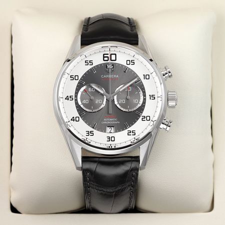 Pre-owned Tag Heuer Carrera Calibre 36 Flyback Chronograph 43mm CAR2B11.FC6235