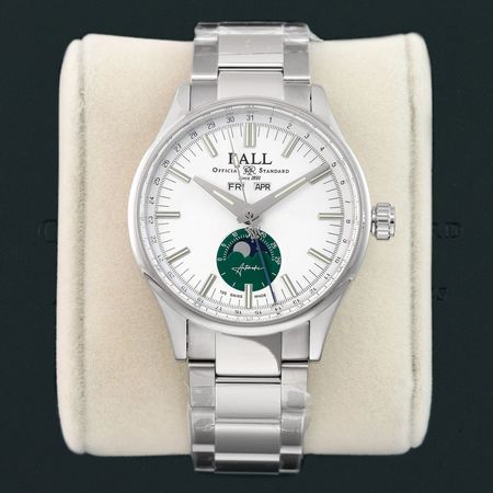 Pre-owned Ball Watch Engineer II Moon Calendar 40mm NM3016C-S1J-WHGR