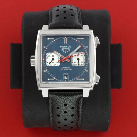 Pre-owned Tag Heuer Monaco Chronograph 39mm CAW211P.FC6356