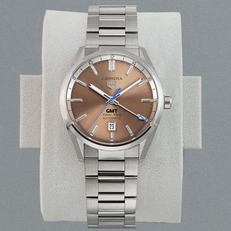 Pre-owned Tag Heuer GMT Fine Watch Club Carrera Twin Time 41mm LIMITED 24 PIECES WBN201B.BA0640