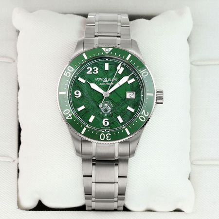 Pre-owned Montblanc Iced Sea Automatic 41mm Limited 23 Pieces 131329