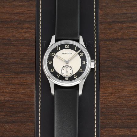 Pre-owned Longines Heritage Classic TUXEDO 38.5mm L23304930 L2.330.4.93.0