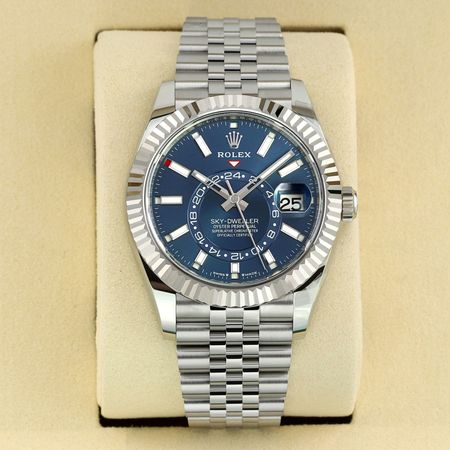 Pre-owned Rolex Sky Dweller 42mm 336934 Blue Jubilee