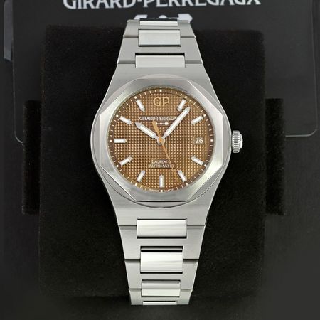 Pre-owned Girard Perregaux Laureato Copper 38mm 81005-11-3154-1CM