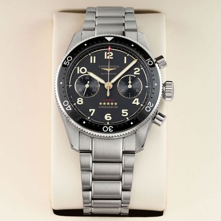 Pre-owned Longines Spirit Flyback Chronograph 42mm L3.821.1.53.6