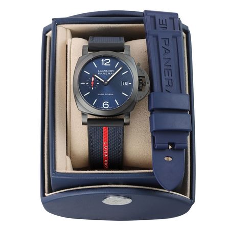 Pre-owned Panerai Luminor Quaranta Luna Rossa 40mm PAM01408