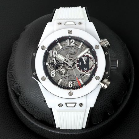 Pre-owned Hublot Big Bang UNICO White Ceramic 42mm 441.HX.1170.RX