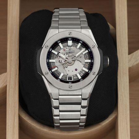 Pre-owned Hublot Big Bang Integrated Titanium 40mm 456.NX.0170.NX