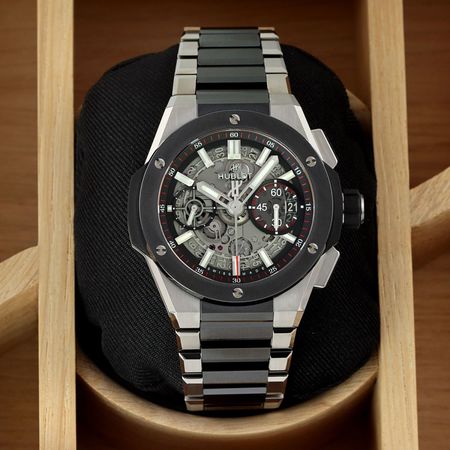 Pre-owned Hublot Big Bang Integrated Titanium & Ceramic 42mm 451.NM.1170.NM